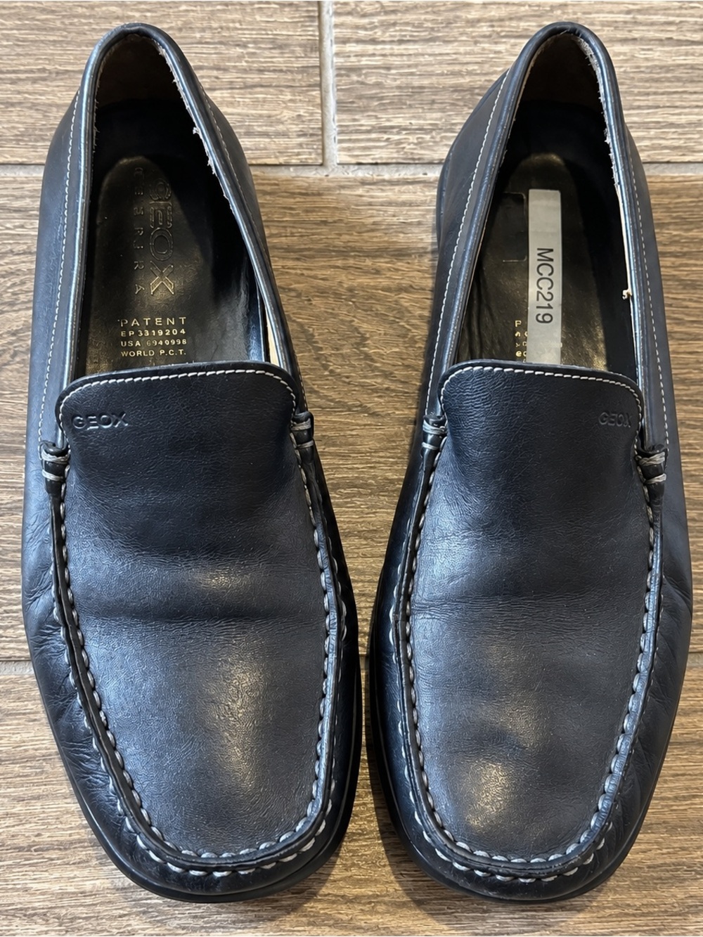 Geox Respira Leather Loafers Mens 10.5 Work Dress